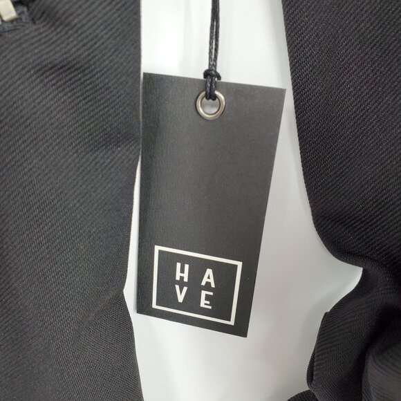 NWT Have Black Open Front Zipper Pocket Blazer Suit Jacket Size Small - Picture 4 of 8